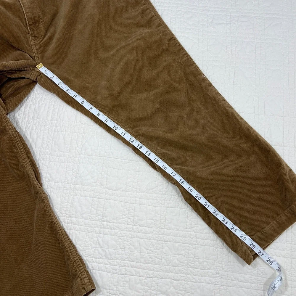Polo Ralph Lauren Mens Brown Corduroy Stretch Classic Fit Pants 44x30 Tan Brown